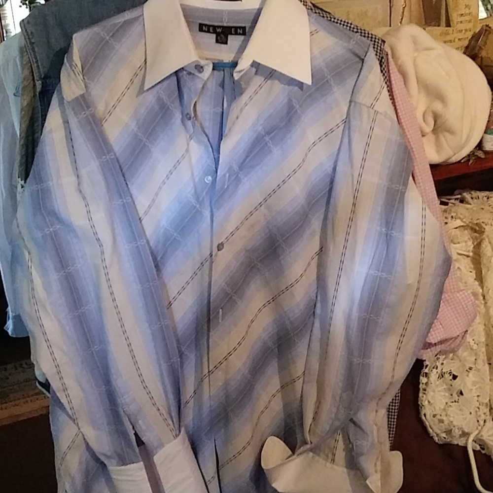 XL Newgen stunning white collar and cuff Shirt